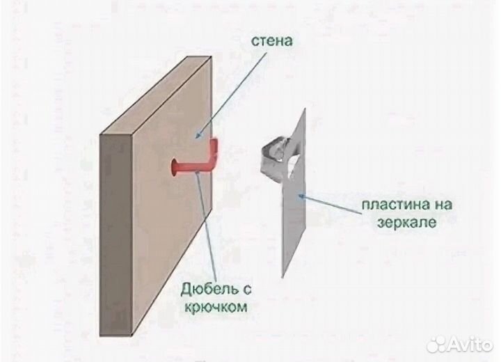 Зеркало в раме 180х80