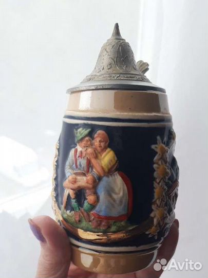 Пивная кружка с крышкой