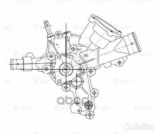 Насос водяной для а/м Opel Astra H (04) /Corsa D