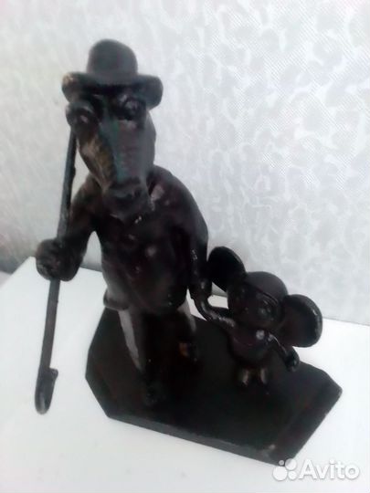 Статуэтка литьё Чебурашка и Крокодил Гена