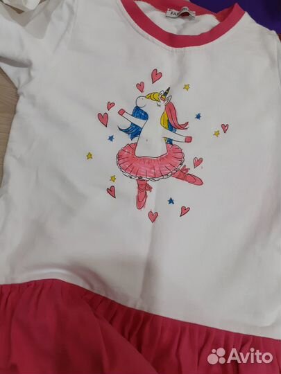 Платье детское с фломастерами