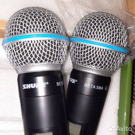 Микрофоны Shure Beta 58A 2шт Вокальные Радио с Док