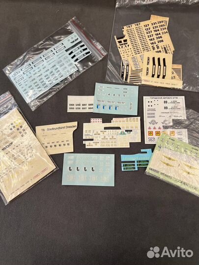 Трамвайные декали (разные)