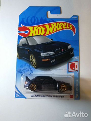 Hot Wheels '98 Subaru impreza 22B STI black