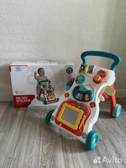 Ходунки-каталка BabyCare 2в1 Joy бирюзовые