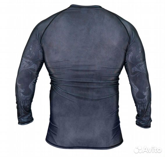 Рашгард детский Rusco Sport Black Herb (12 лет)