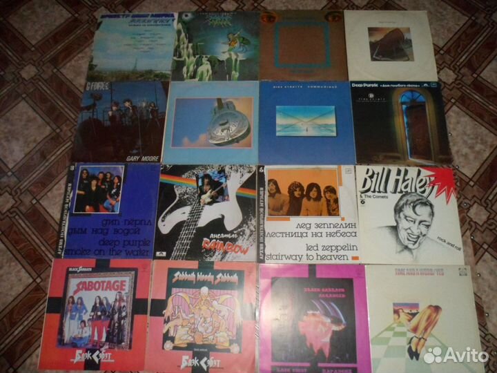 Рок на виниле русский и зарубежный на фирме