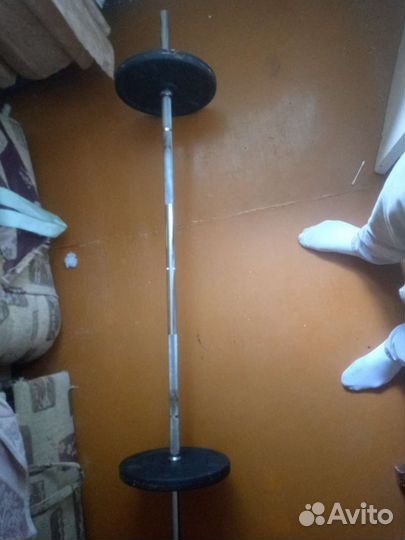 Штанга гриф блины бу