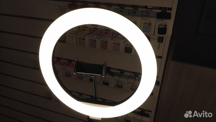 Кольцевая лампа 26 см со штативом
