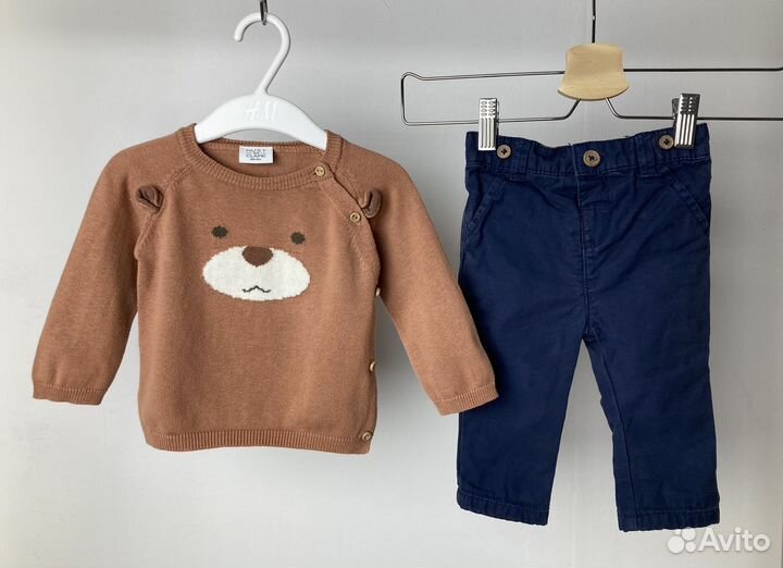 Фирменные вещи пакетом мальчику 68-74 hm zara