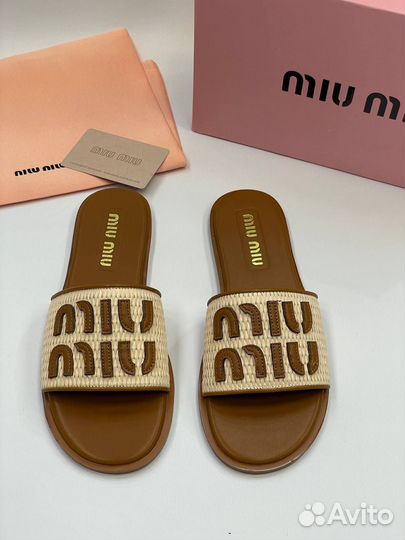 Шлепки женские MIU MIU