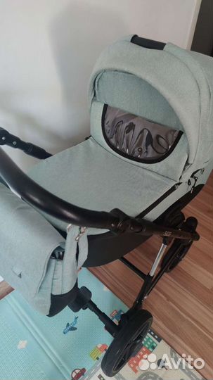 Коляска Riko side 2 в 1 (цвет мятный)