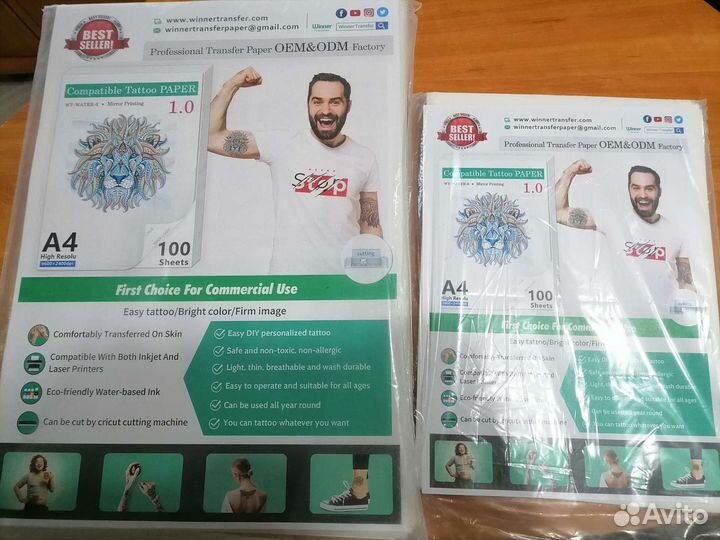 Бумага для тату, наклеек на ногти и тд