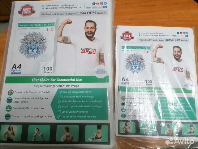 Бумага для тату, наклеек на ногти и тд