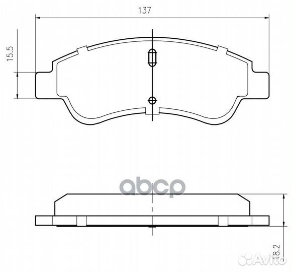 Колодки тормозные PSA C4/C3 picasso/C3/berlingo