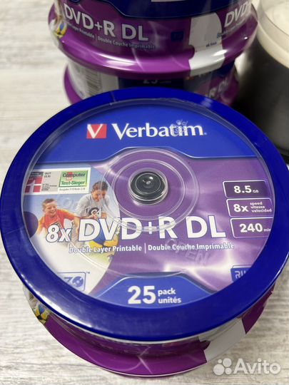 DVD+R DL 8x/BD-R SL 25Gb 6x/BD-R 50Gb