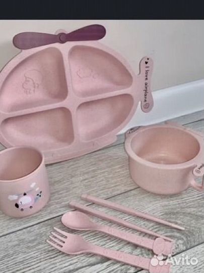 Набор детской посуды эко