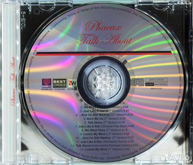 Phaeax - Talk About (Italo Disco) CD
