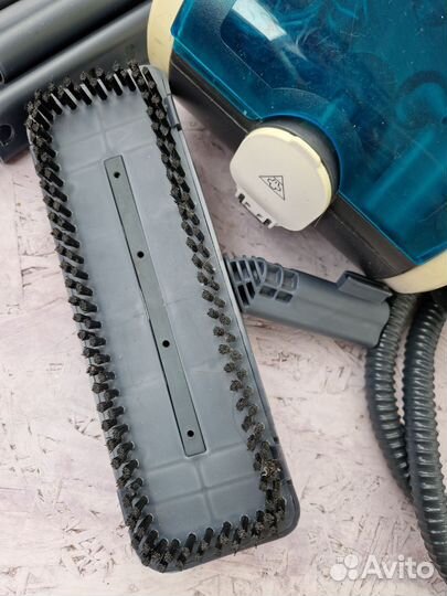 Пароочиститель Kitfort кт-917, белый, голубой