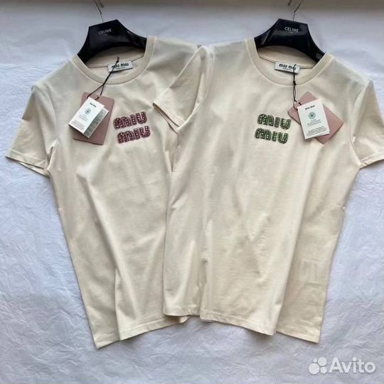 Футболка miu miu 2 цв