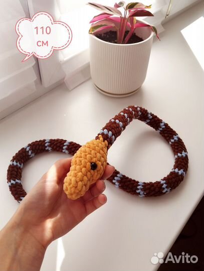 Вязаные игрушки змея