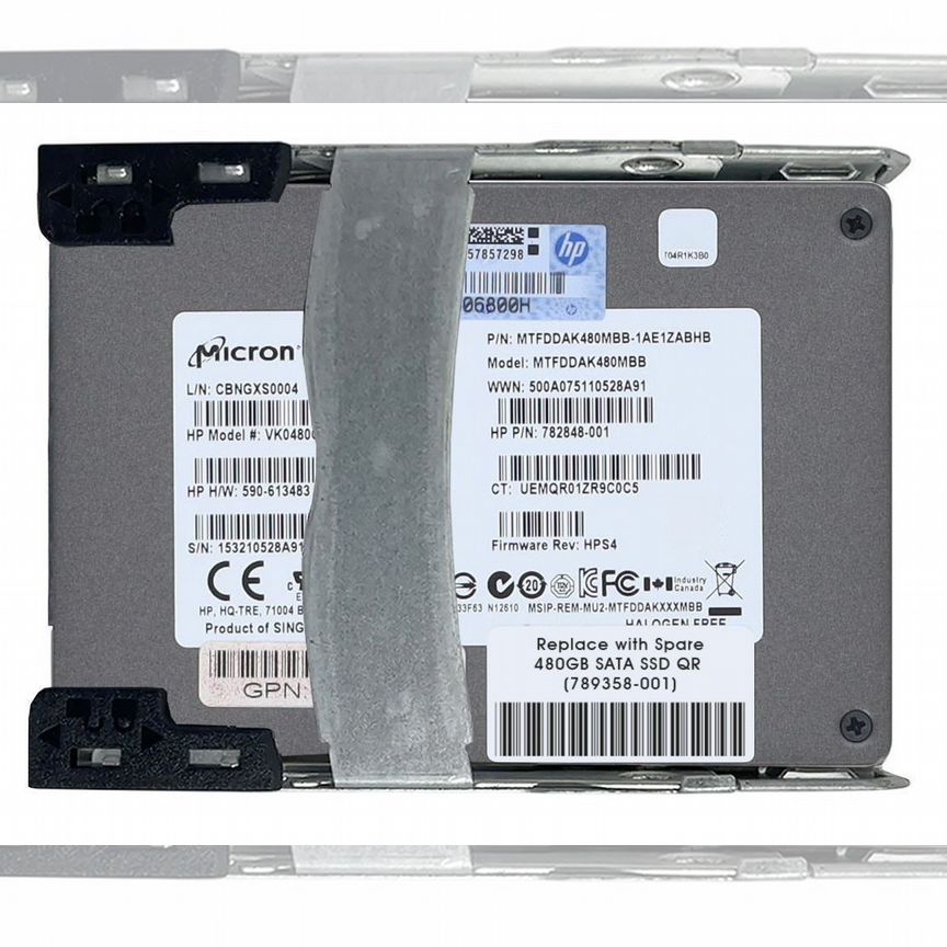 [782996-001] Жесткий Диск Hp 480gb Sata3 2,5" Ssd 782996-001