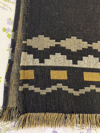 Юбка-ковровка,тканная,с бахромой,42, этника,винтаж