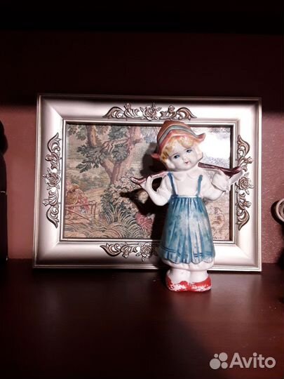 Кукла антикварная Япония 40 годы статуэтка