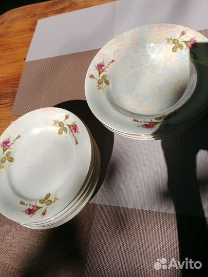 Сервиз столовый винтаж Мейсенская роза Cahla