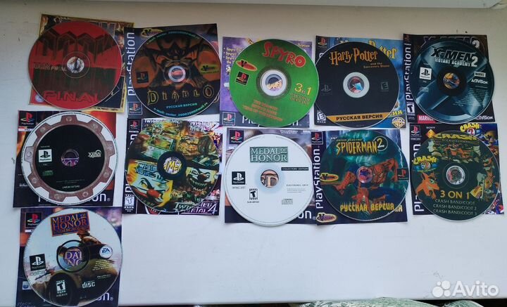 Игры для Sony PlayStation one, 1, диски для ps1