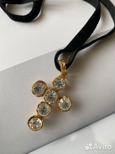 Винтажный крест Christian Lacroix оригинал 90е