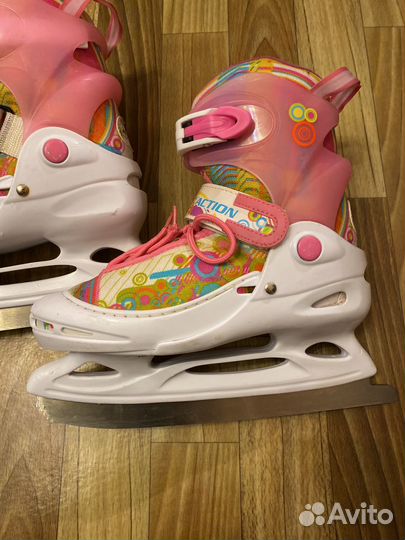 Коньки детские раздвижные 34-38