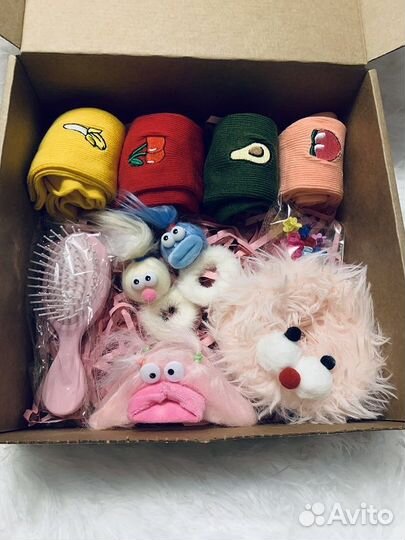 Набор для девочек Чудики: резинки, заколки, носки