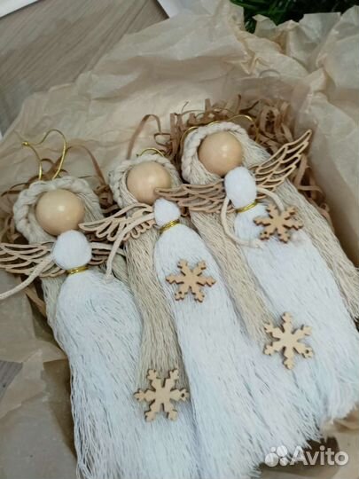 Игрушки Ангелы ручной работы