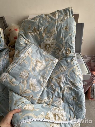 Постельное белье с одеялом евро полуторка семейка