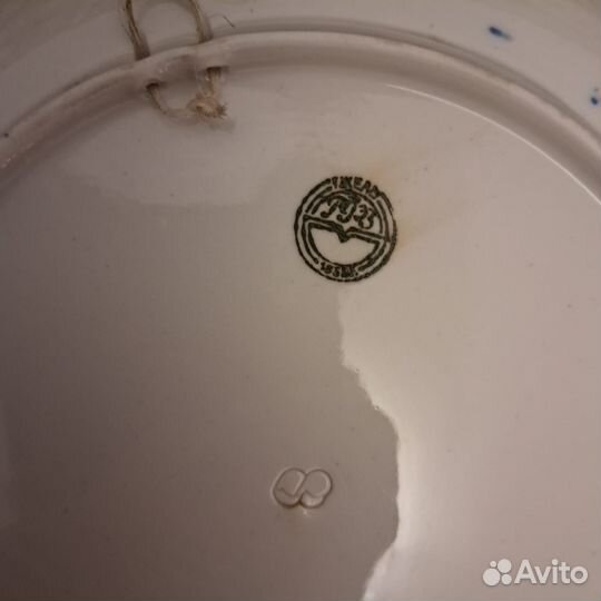 Настенная тарелка. Гжель. СССР