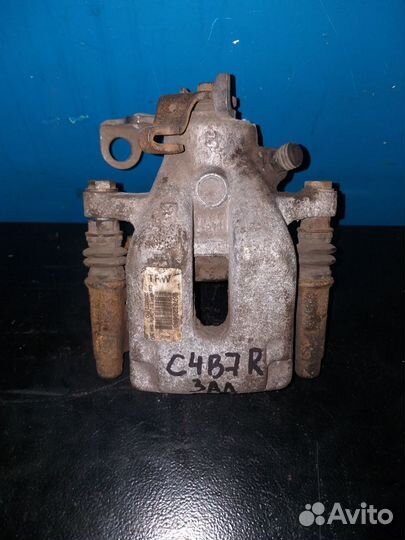 Суппорт тормозной задний правый Ситроен С4 II