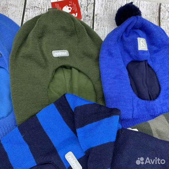 Шапки-шлемы Рейма зимние мальчик новые