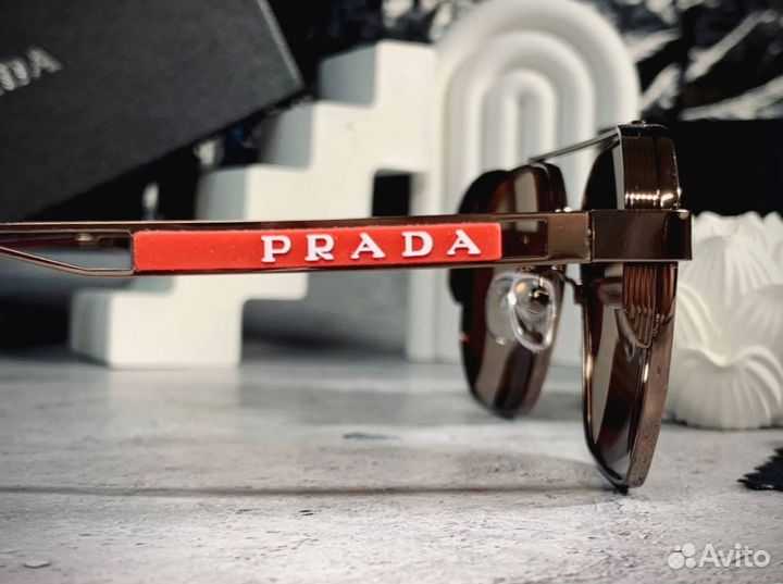 Очки Prada Aviator бронзовые