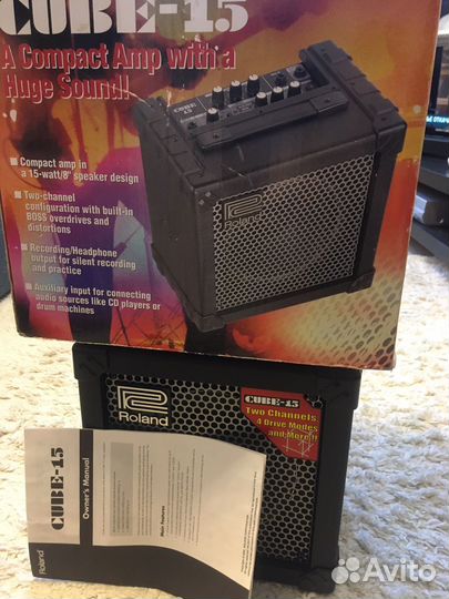 Гитарный комбоусилитель Roland cube 15 Новый