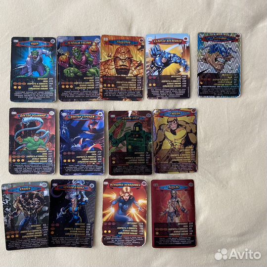 Коллекционные карточки Marvel Человек паук