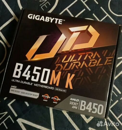 Новая gigabyte B450M K