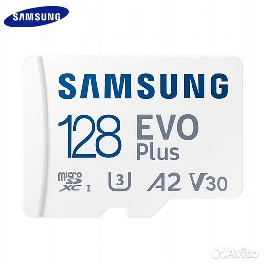 Карта памяти MicroSD Samsung EVO Plus 128 Gb