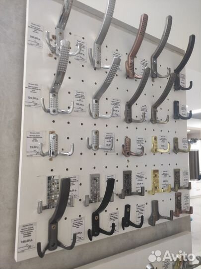Крючки, вешалки, двухрожковые, однорожковые