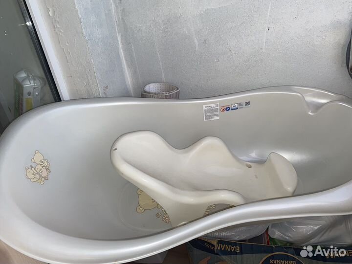 Ванночка для купания с горкой