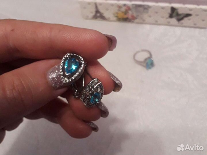 Кольцо и серьги