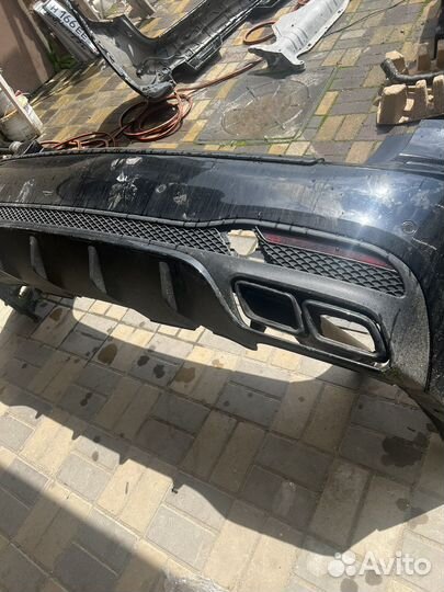 Диффузор оригинал заднего бампера mercedes x166 63