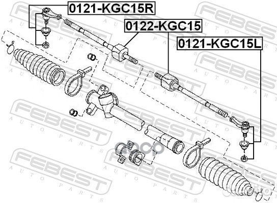 Наконечник рулевой правый daihatsu sirion M300