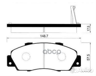 SP1076-fsns 351 02 колодки дисковые п Honda A