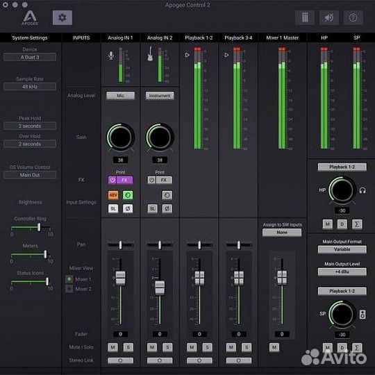 USB аудиоинтерфейс Apogee Duet 3